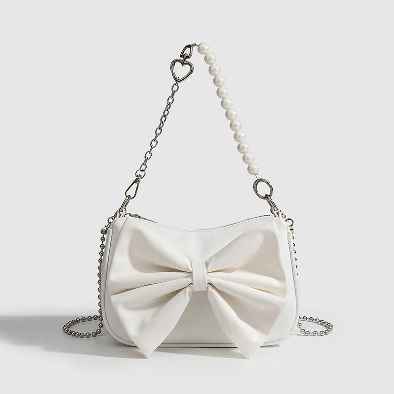 Simple Pearl Chain Shoulder Bag Small Purse