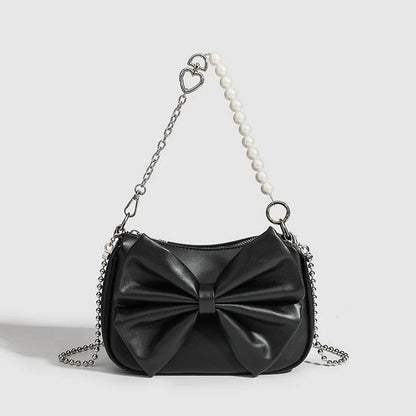 Simple Pearl Chain Shoulder Bag Small Purse