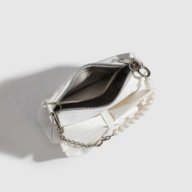 Simple Pearl Chain Shoulder Bag Small Purse