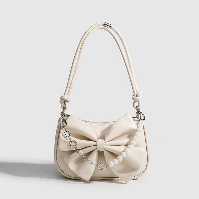 Simple Pearl Chain Shoulder Bag Small Purse