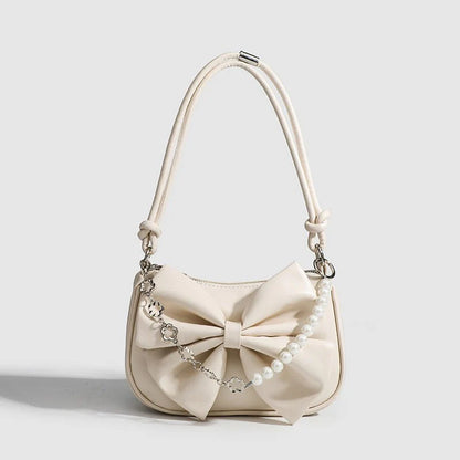 Simple Pearl Chain Shoulder Bag Small Purse