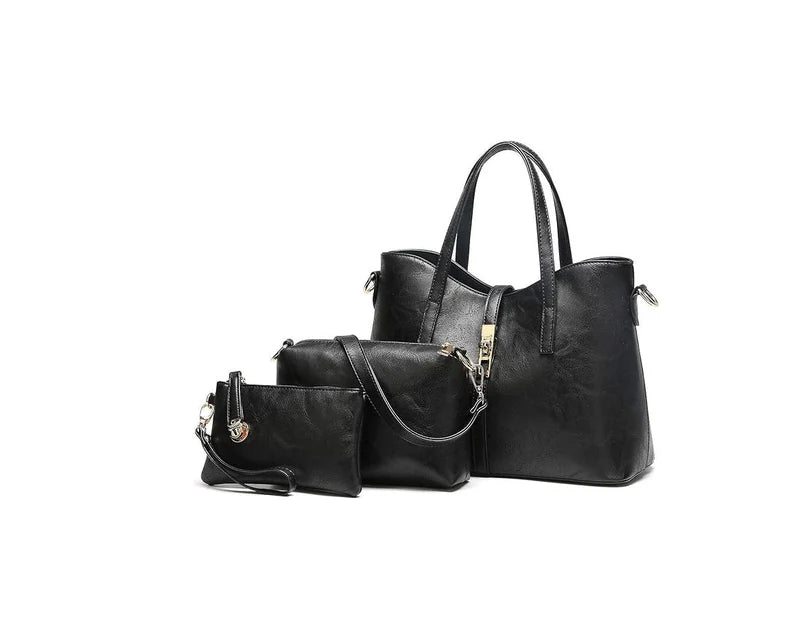 Bagsouk Special Leather Bag Set for Women (3pcs)