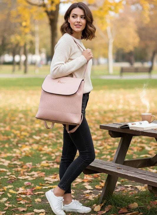 Royal Pleated Backpack