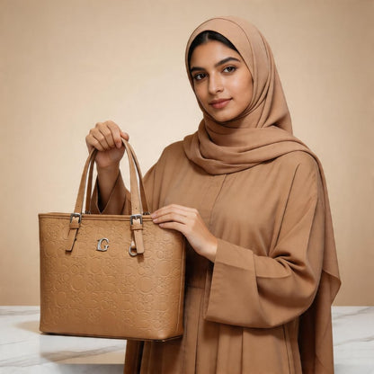 BC Monogram Structured Tote Handbag