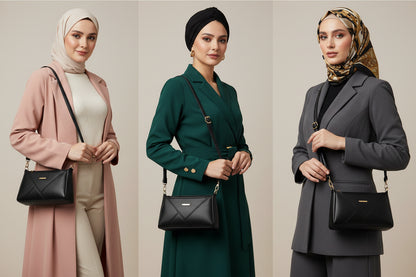 Texture Soft Leather Crossbody Bag Fashion Lady