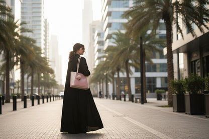 Two-Tone Elegant Tote Handbag